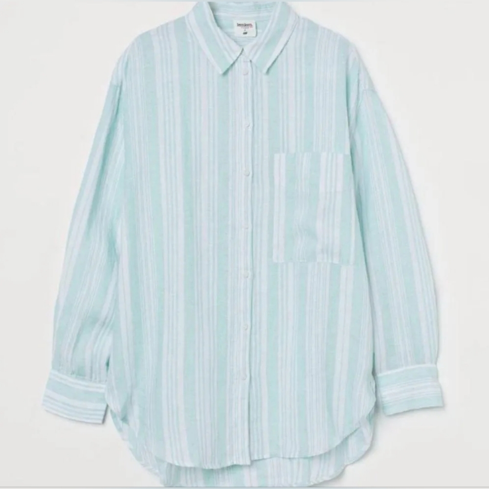 Lemlem x H&M Striped Oversized Linen Shirt